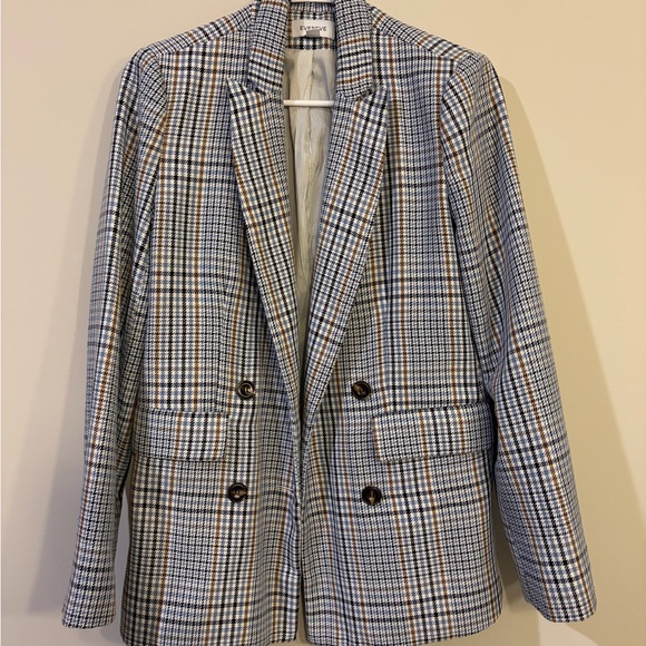 Evereve Plaid Blazer Jacket - Picture 2 of 7